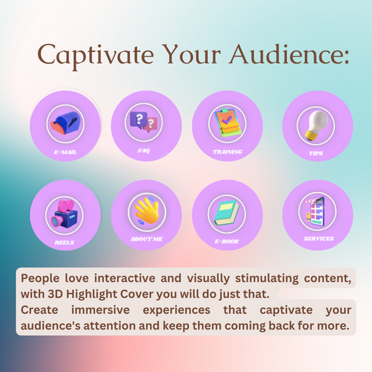Highlight Cover - 3D Icons - for Instagram