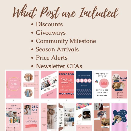 40 Sales & Promotional Templates for Instagram Stories (Vol 2)