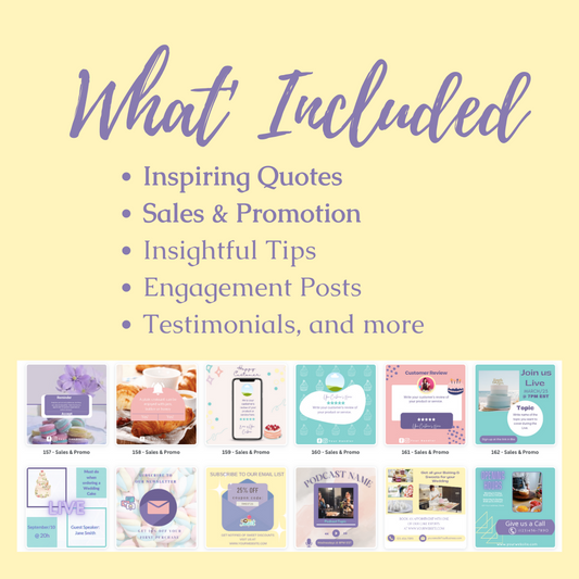 Bakery & Sweets - 200 Engagement & Promotional Templates