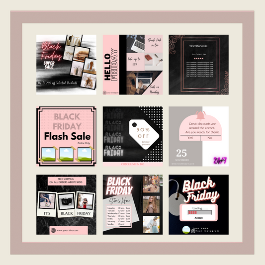 Black Friday - Engagement & Promotional Templates