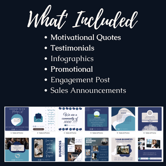 Business Coach - 100 Social Media Templates