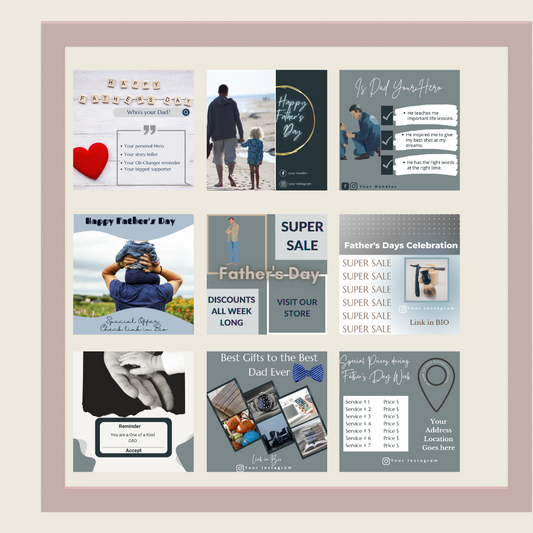 Father's Day - Engagement & Promotional Templates