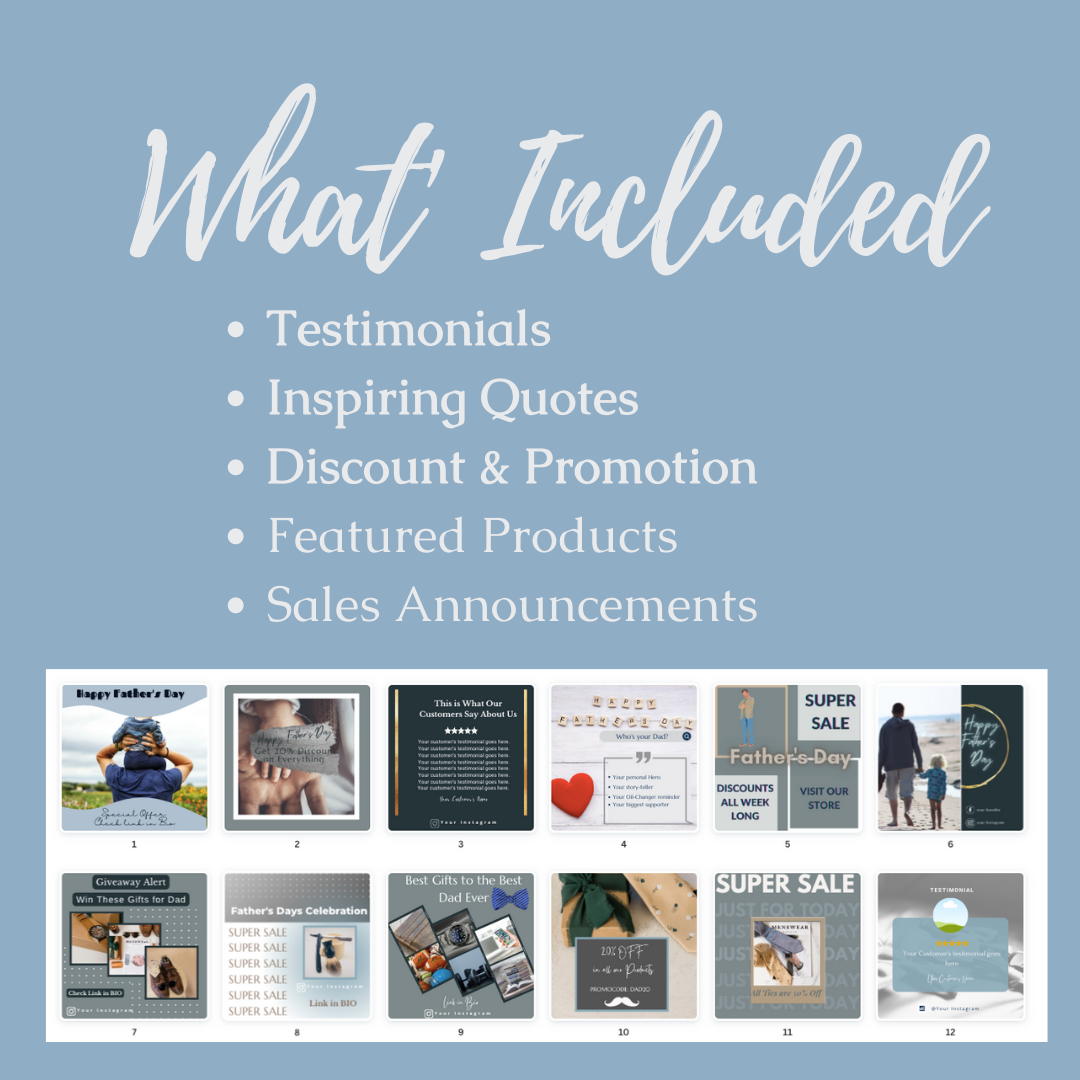 Father's Day - Engagement & Promotional Templates