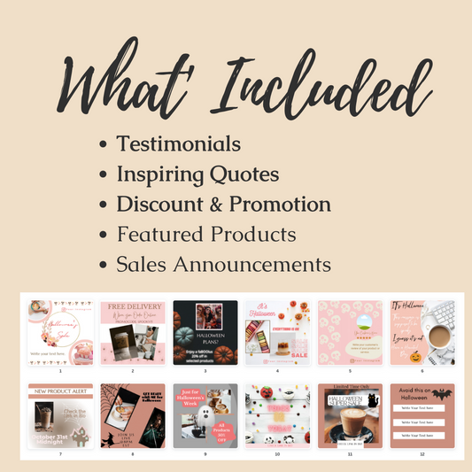 Halloween - Engagement & Promotional Templates