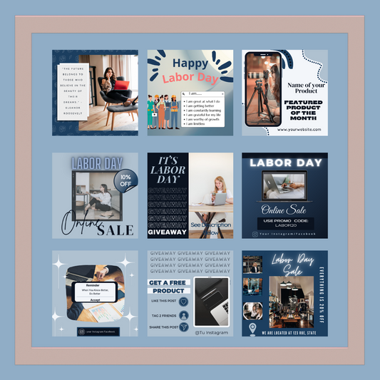 Labor Day - Engagement & Promotional Templates