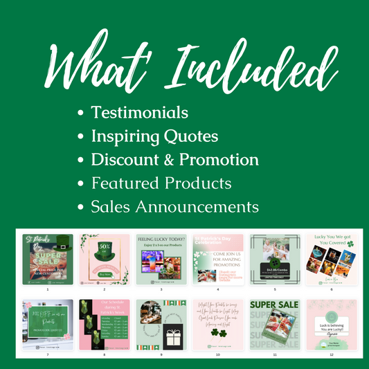 St Patrick's Day - Engagement & Promotional Templates