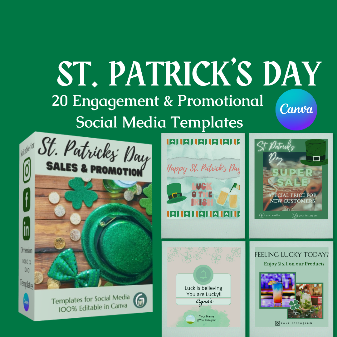 St Patrick's Day - Engagement & Promotional Templates