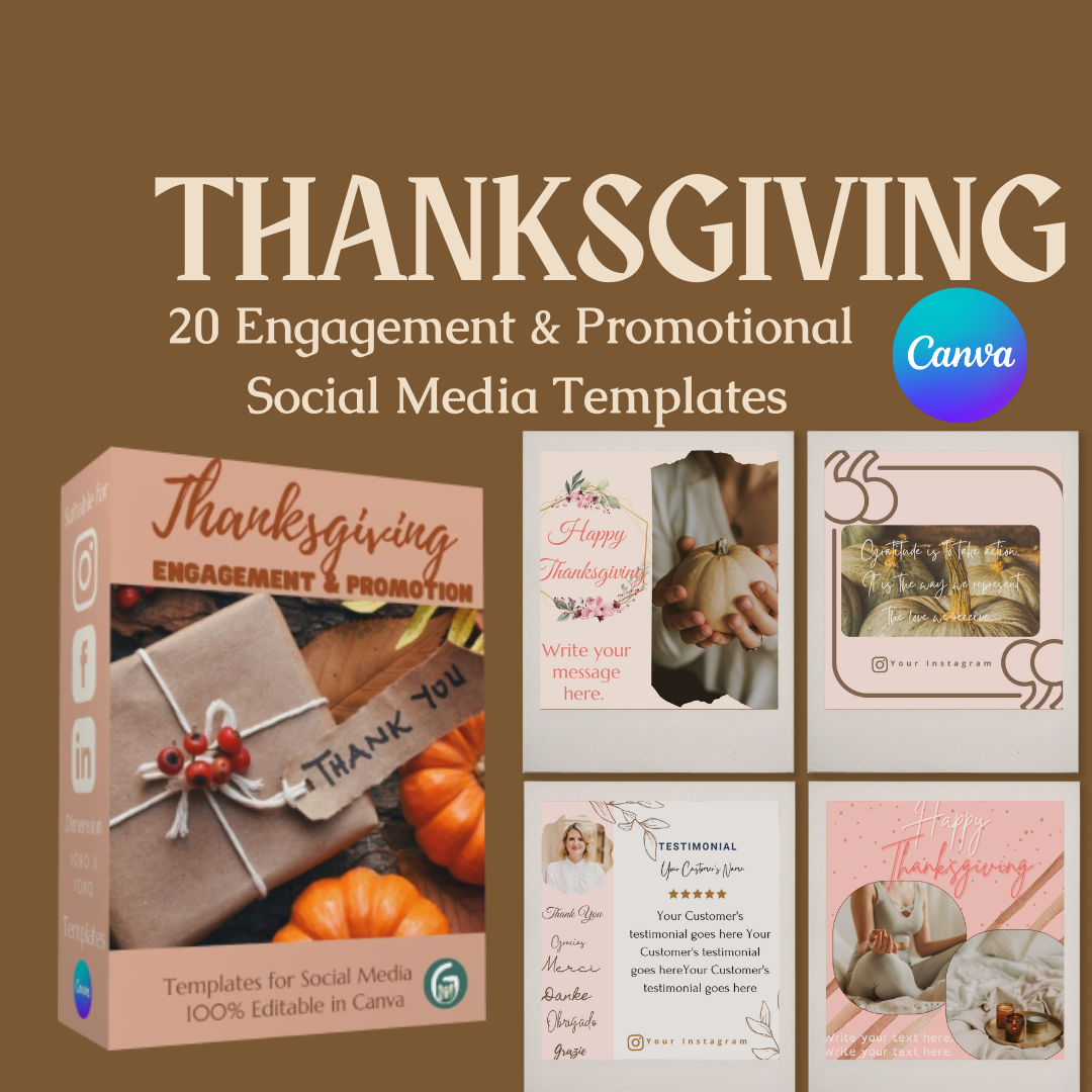 Thanksgiving - Engagement & Promotional Templates