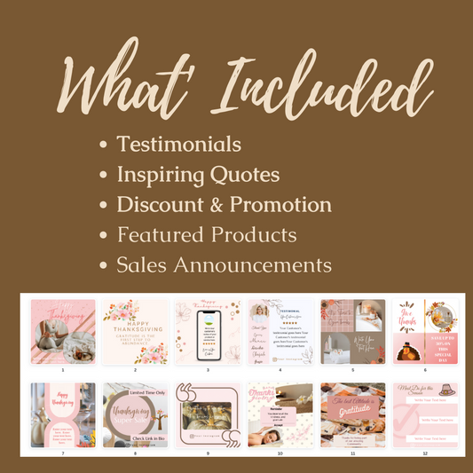 Thanksgiving - Engagement & Promotional Templates