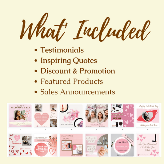 Valentine's Day - Engagement & Promotional Templates