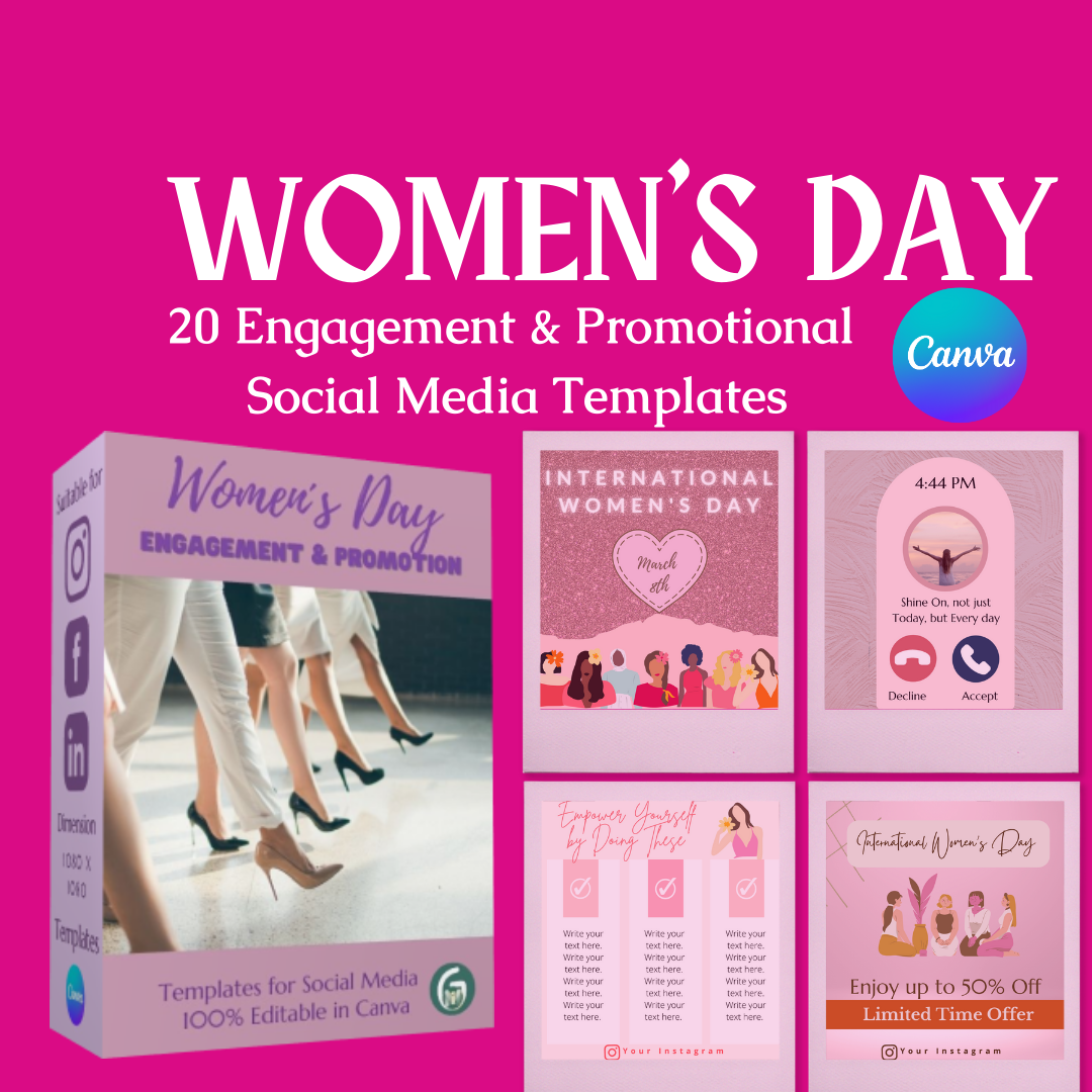 International Women's Day - Engagement & Promotional Templates