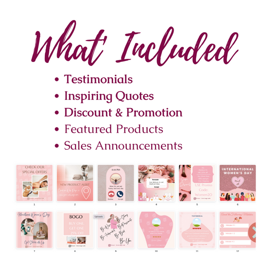 International Women's Day - Engagement & Promotional Templates
